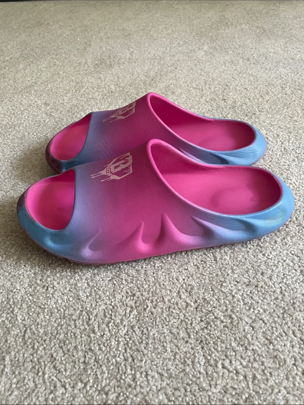 Baseball Lifestyle 101 Kids Pink & Blue Slide Sandals